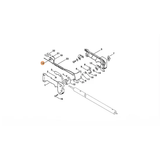 STIHL  Cięgno sterowania główną przepustnicą 4133 180 1105
